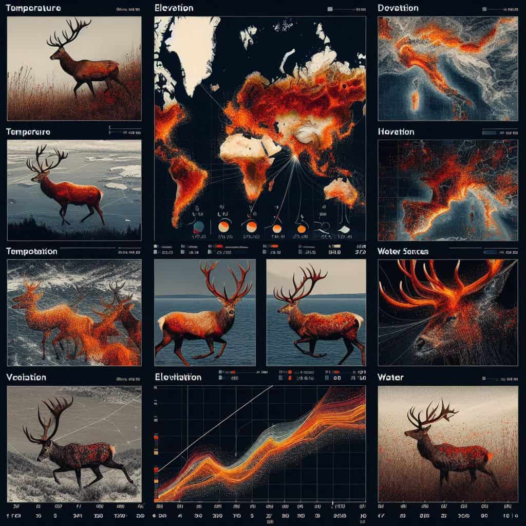 Red deer migration patterns