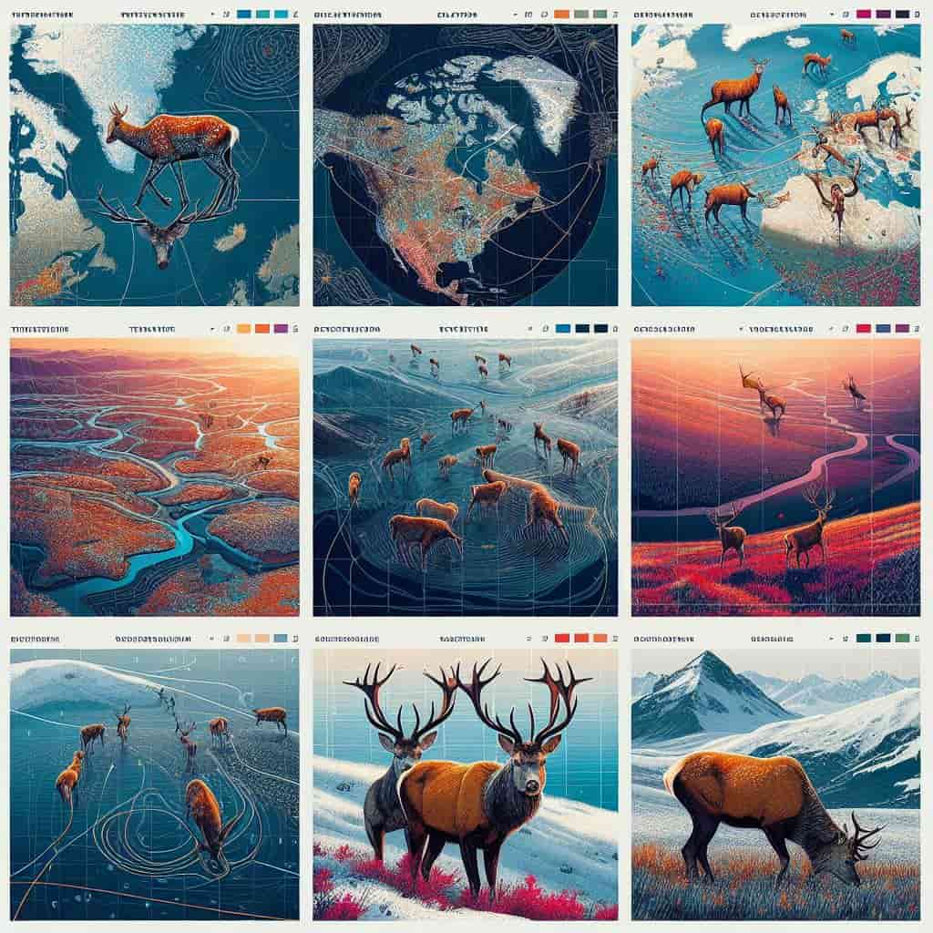 Red deer migration patterns