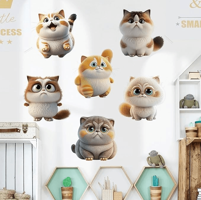 Cute Kittens Wall Stickers | Browse Adorable Cat Decals for Kids’ Rooms