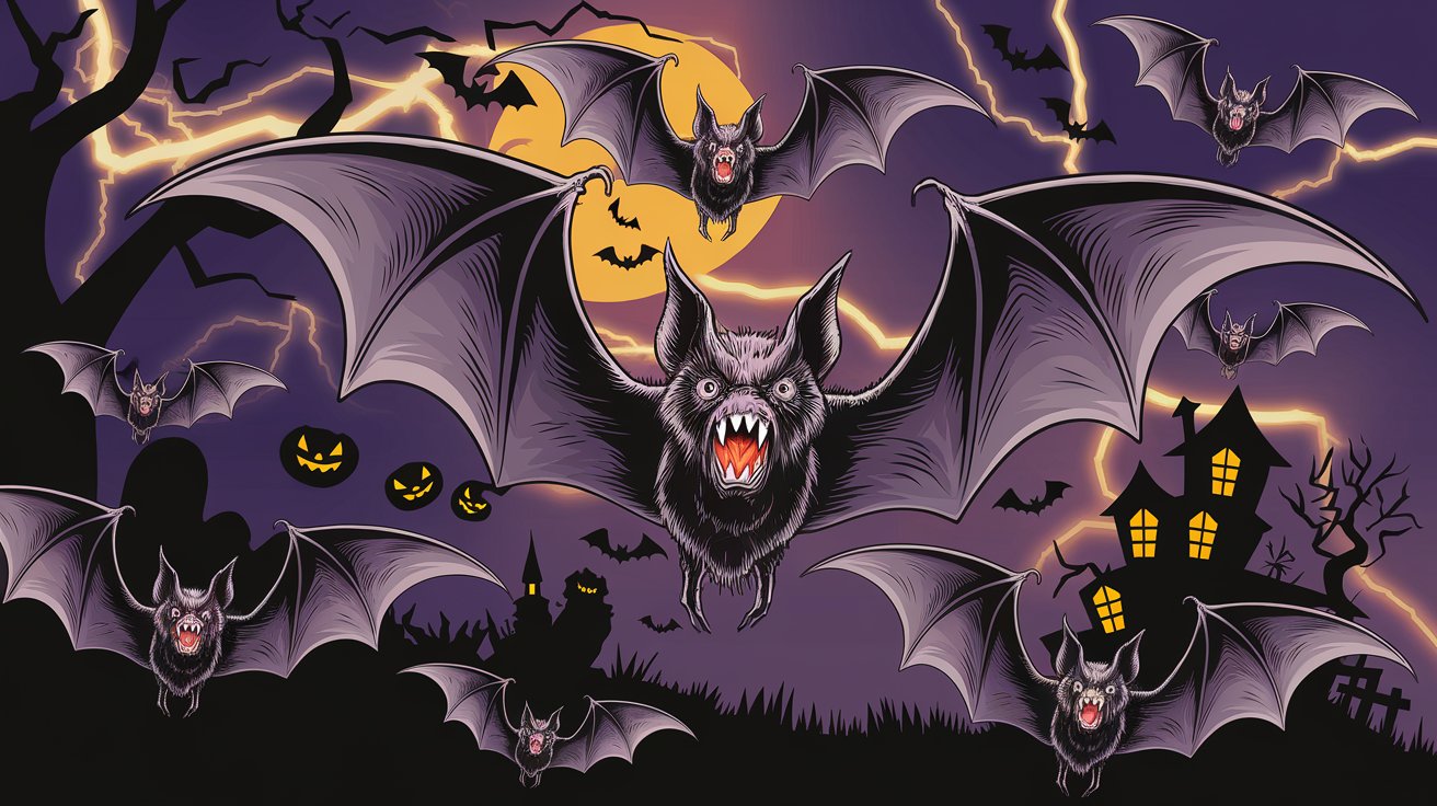 halloween bats wallpaper aesthetic