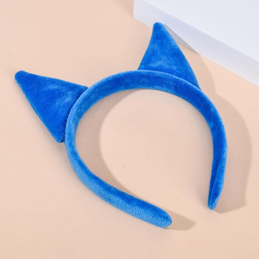 Merroyal Blue Cat Ears Headband Boy Girls Halloween Accessory Cat Costume