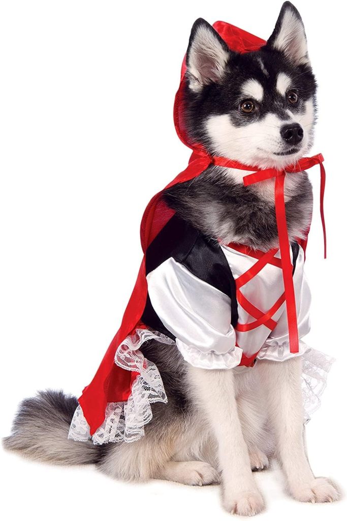 Rubies Red Riding Hood Pet Costume, Small, Multicolor (580245 S)