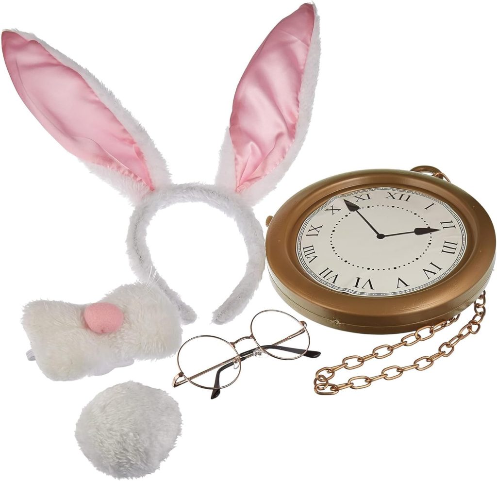 Hauntlook Alice in Wonderland Costume Accessories - White Rabbit Bunny Ears