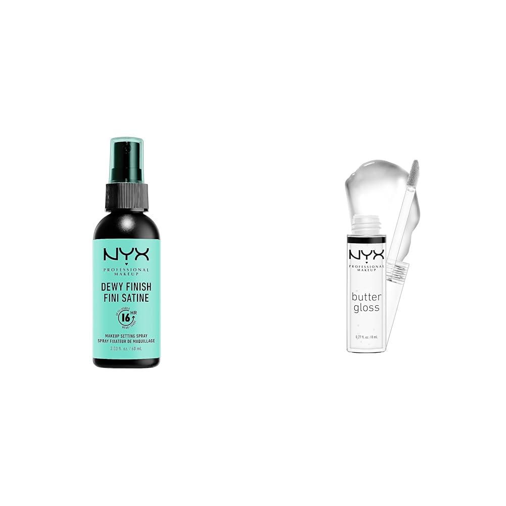 NYX PROFESSIONAL MAKEUP Makeup Setting Spray - Dewy Finish, Long-Lasting Vegan Formula (Packaging May Vary)