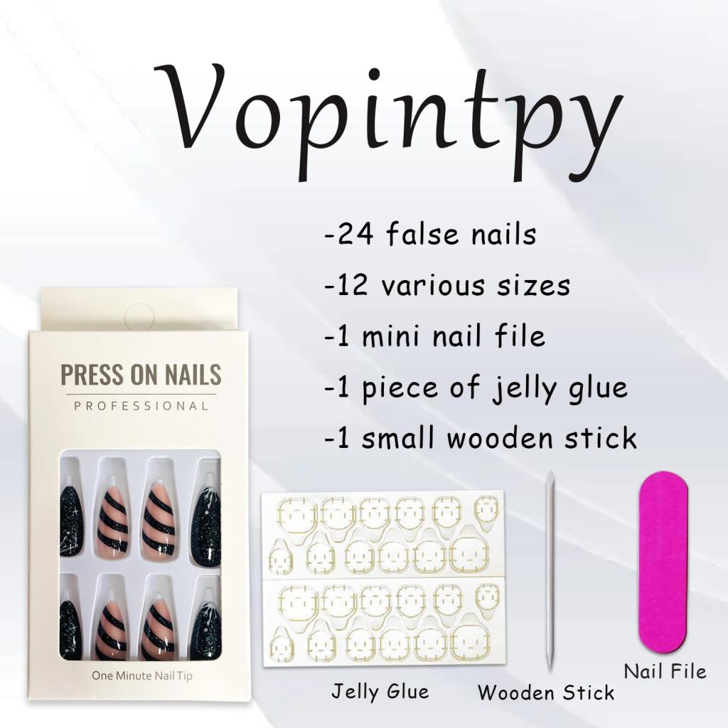 White French Tip Press on Nails Short Square Fake Nails Glossy Pink False Nails with Glue on Nails Reusable Full Cover Stick on Nails Acrylic Artificial Nails for Women DIY Nails Art Decoration